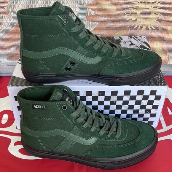 Vans Crockett High Dark Green Black VNOA5JIG3MZ WMNS sneakers